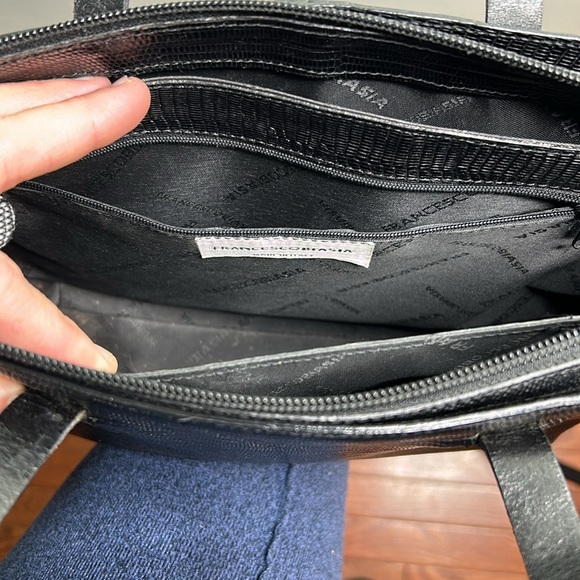 Francesco Biasia Black Leather Handbag - Picture 12 of 14